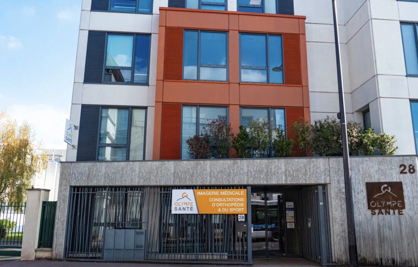 Façade du centre Olympe Santé, 28 rue Velpeau à Antony